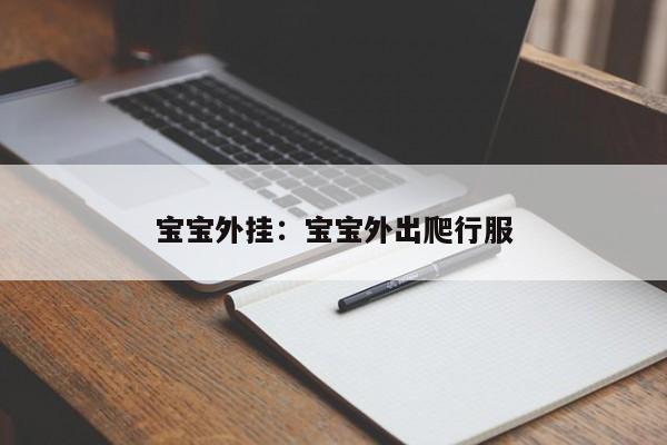 宝宝外挂:宝宝外出爬行服