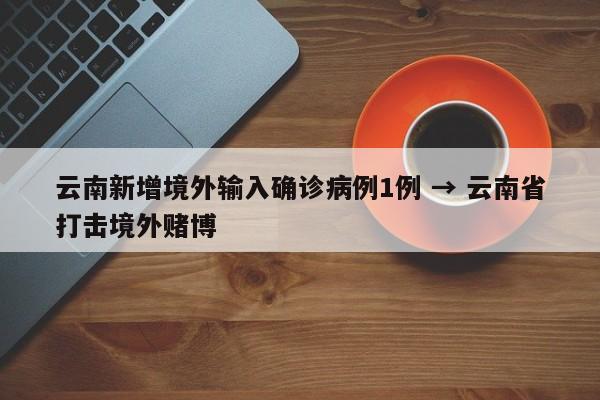 云南新增境外输入确诊病例1例 → 云南省打击境外赌博